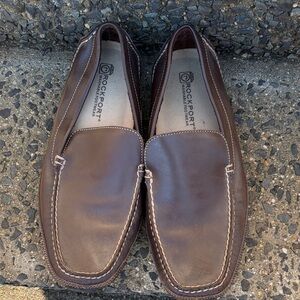 Rockport Men's Dark Brown Slip-On Drivers (Loafers)